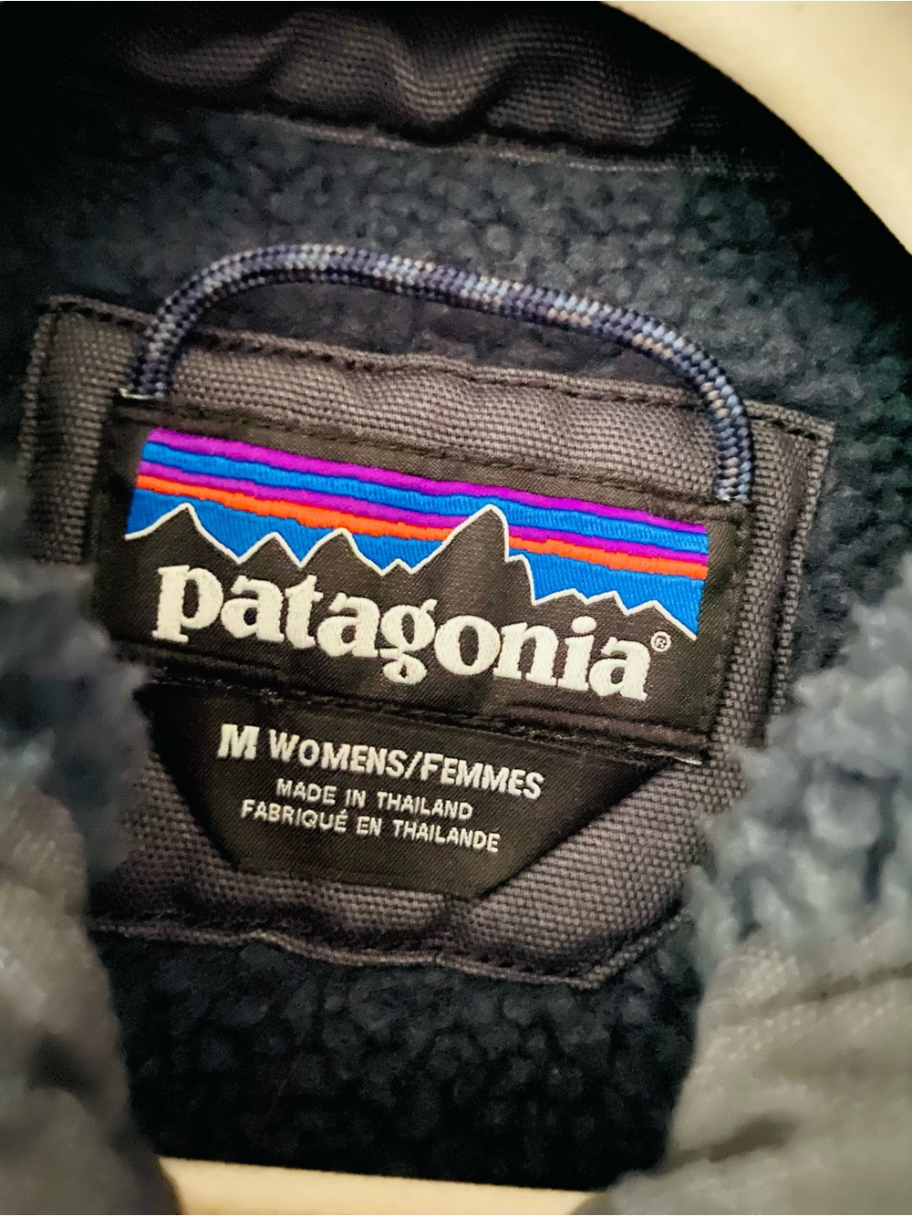 Patagonia Women’s Prarie Dawn Insulated Fleece-Lined Parka Smolder Blue Medium - Picture 2 of 9